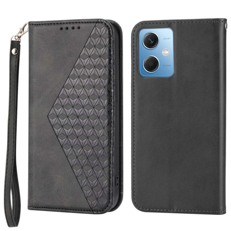 Schutzhülle Für Xiaomi Redmi Note 12 5G Flip Case Stil Leder 3d-muster