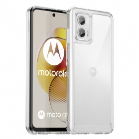 Handyhülle Für Moto G73 5G Transparenter Hybrid