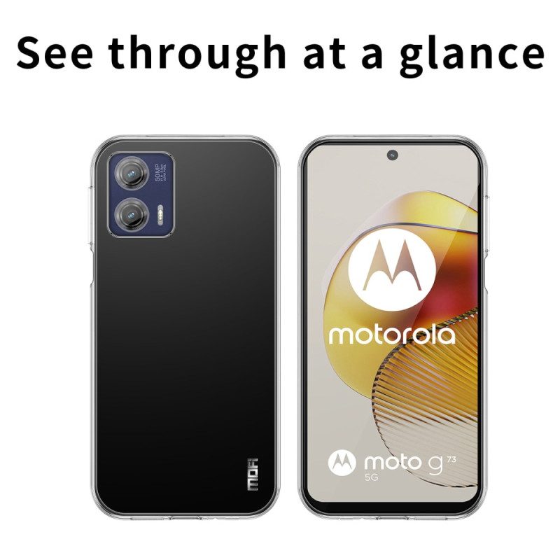 Handyhülle Für Moto G73 5G Transparentes Mofi