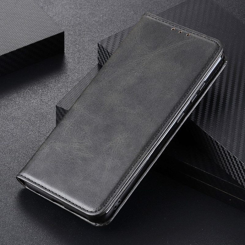 Schutzhülle Für Moto G73 5G Flip Case Elegantes Spaltleder