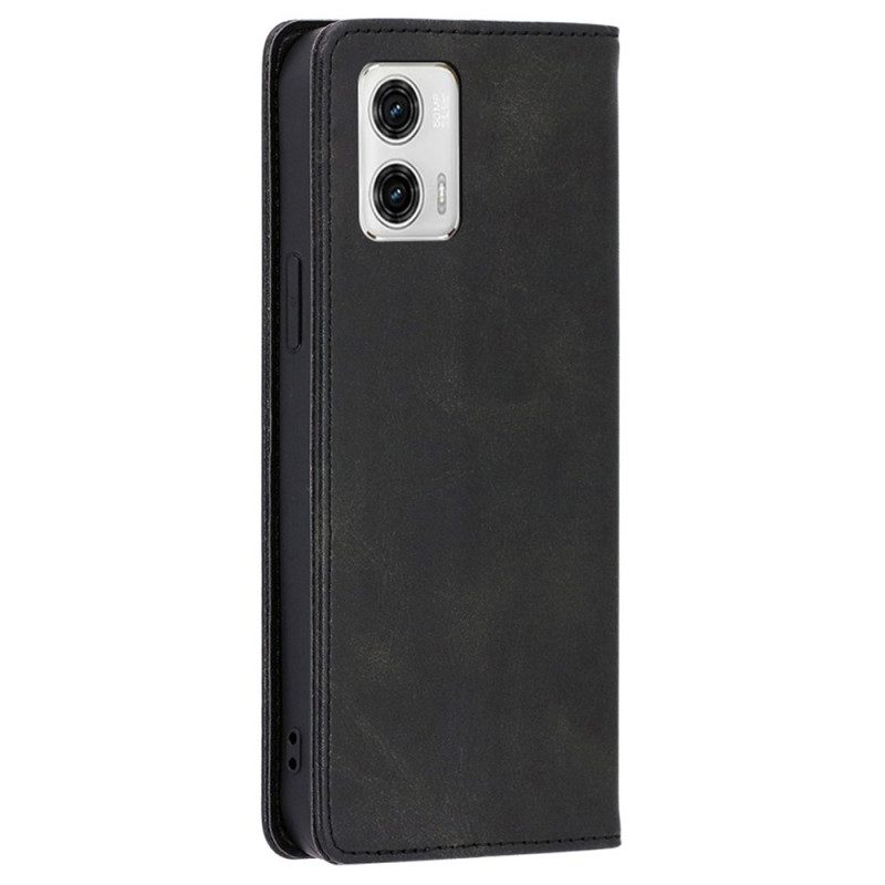 Schutzhülle Für Moto G73 5G Flip Case Kunstleder