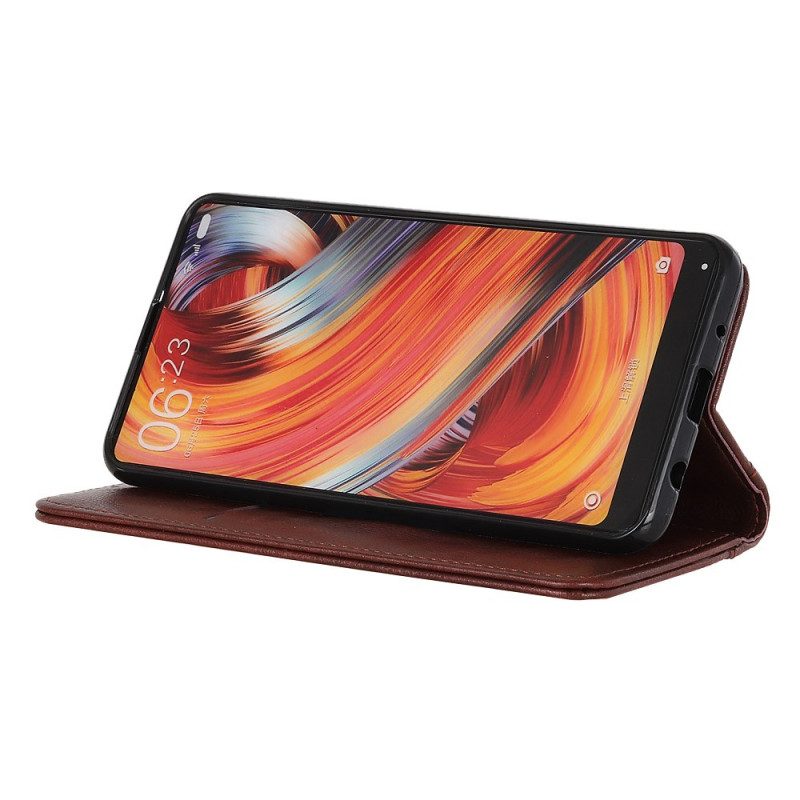 Schutzhülle Für Moto G73 5G Flip Case Stilvolles Spaltleder