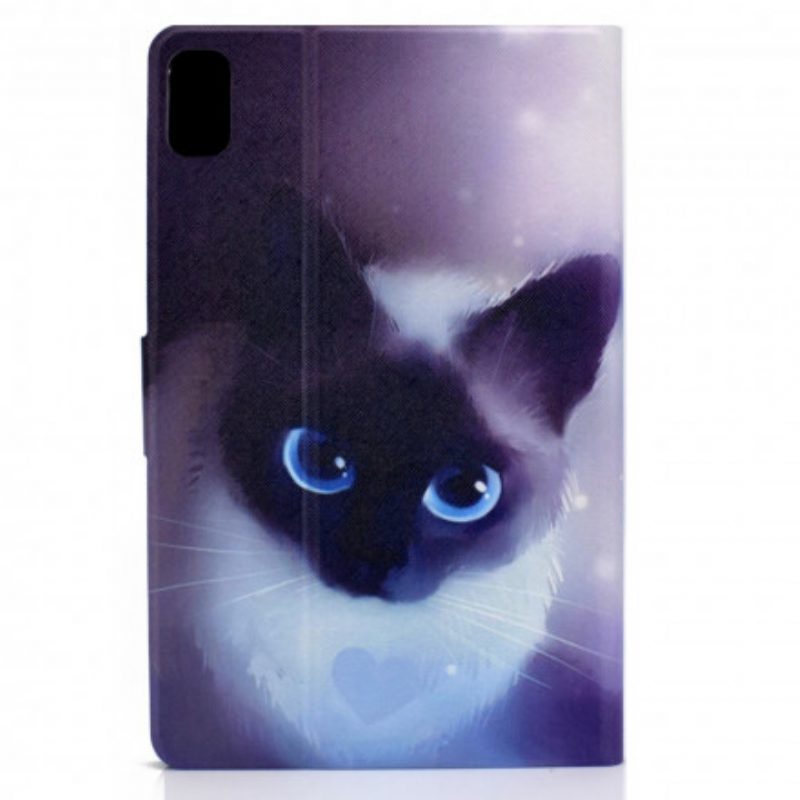 Lederhüllen Für Huawei MatePad New Blauäugige Katze