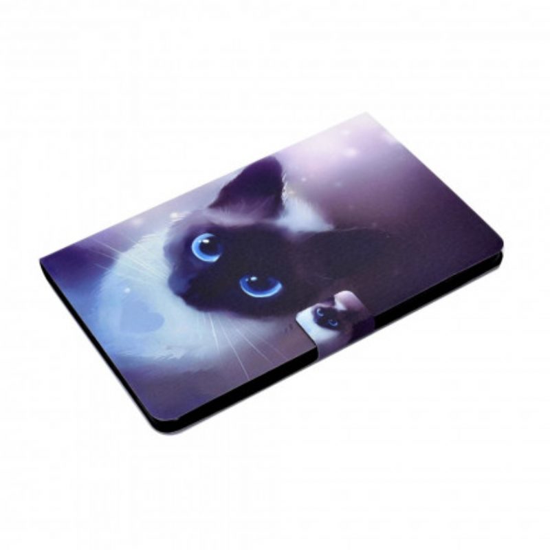 Lederhüllen Für Huawei MatePad New Blauäugige Katze