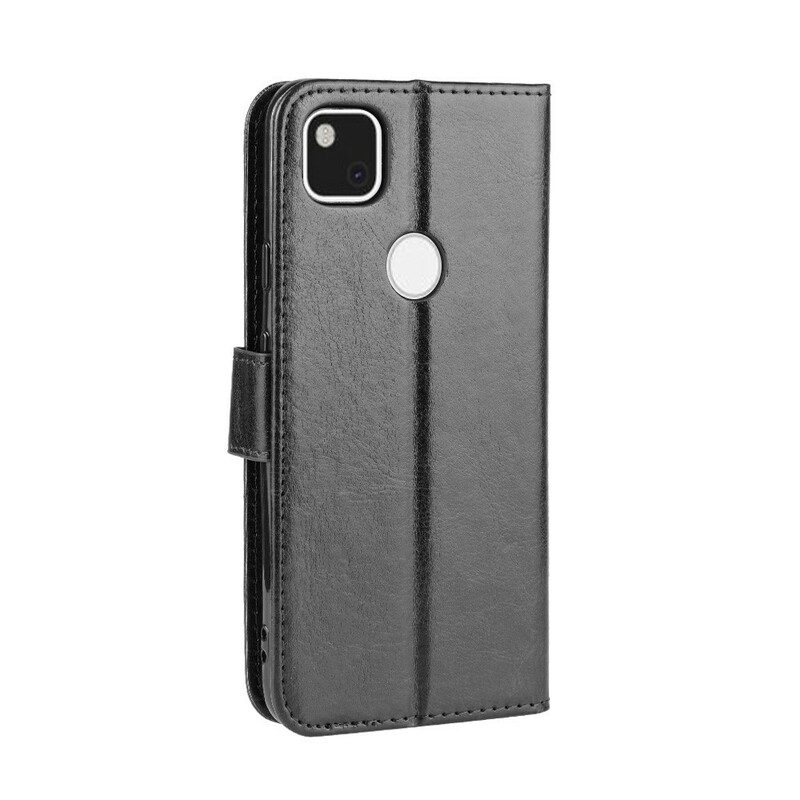 Flip Case Für Google Pixel 4A Auffälliges Kunstleder