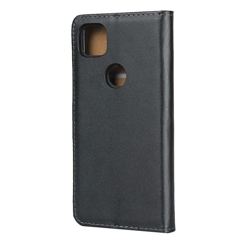 Flip Case Für Google Pixel 4A Echtes Leder