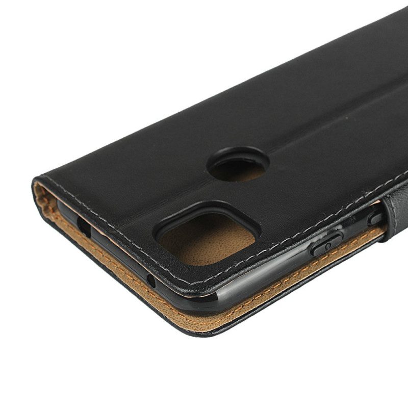 Flip Case Für Google Pixel 4A Echtes Leder