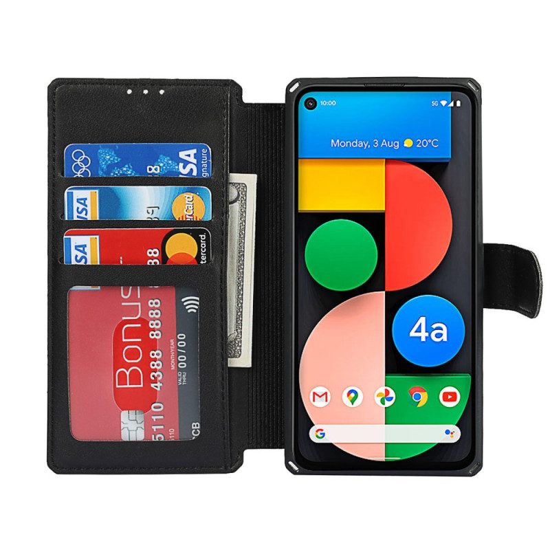 Lederhüllen Für Google Pixel 4A Mit Kordel Kunstlederarmband