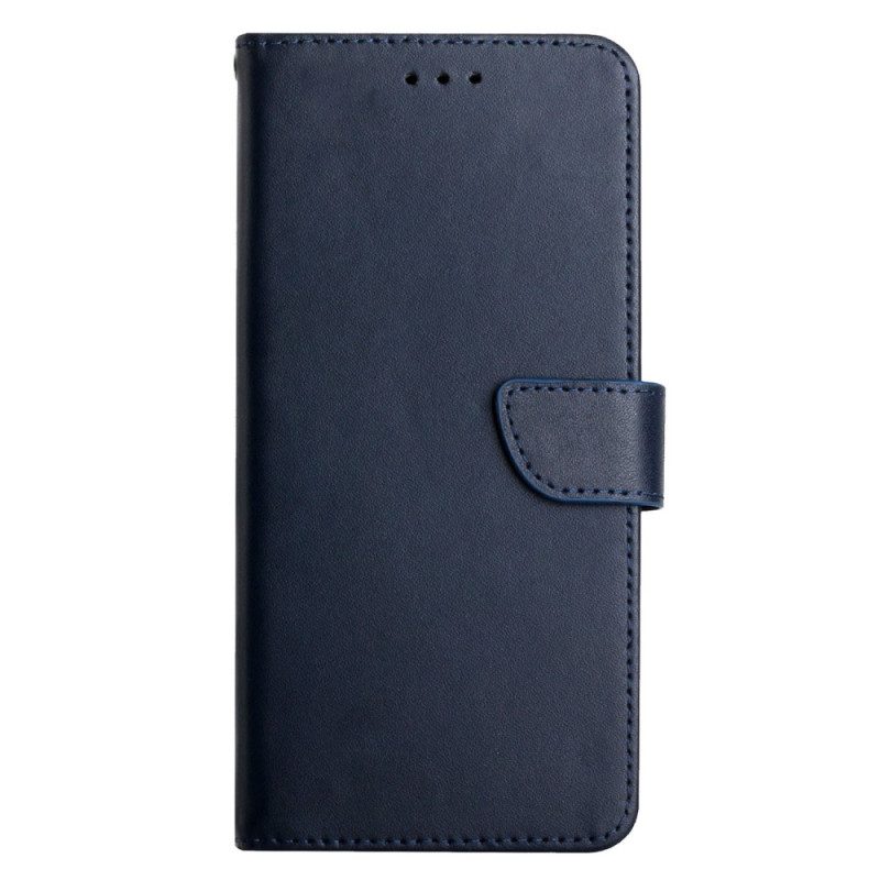 Flip Case Für Samsung Galaxy M13 Echtes Nappaleder