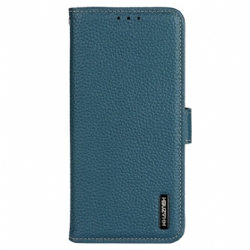 Flip Case Für Samsung Galaxy M13 Khazneh Litschi-leder