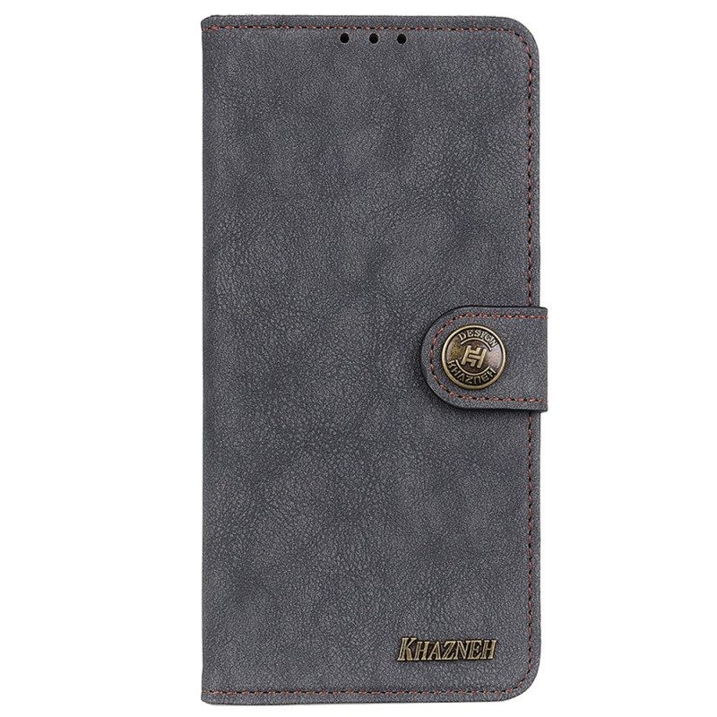 Flip Case Für Samsung Galaxy M13 Khazneh Spaltleder