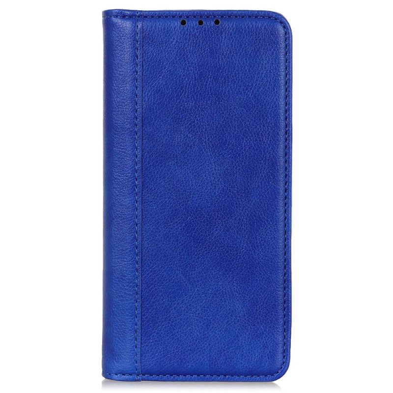 Flip Case Für Samsung Galaxy M13 Litschi-spaltleder