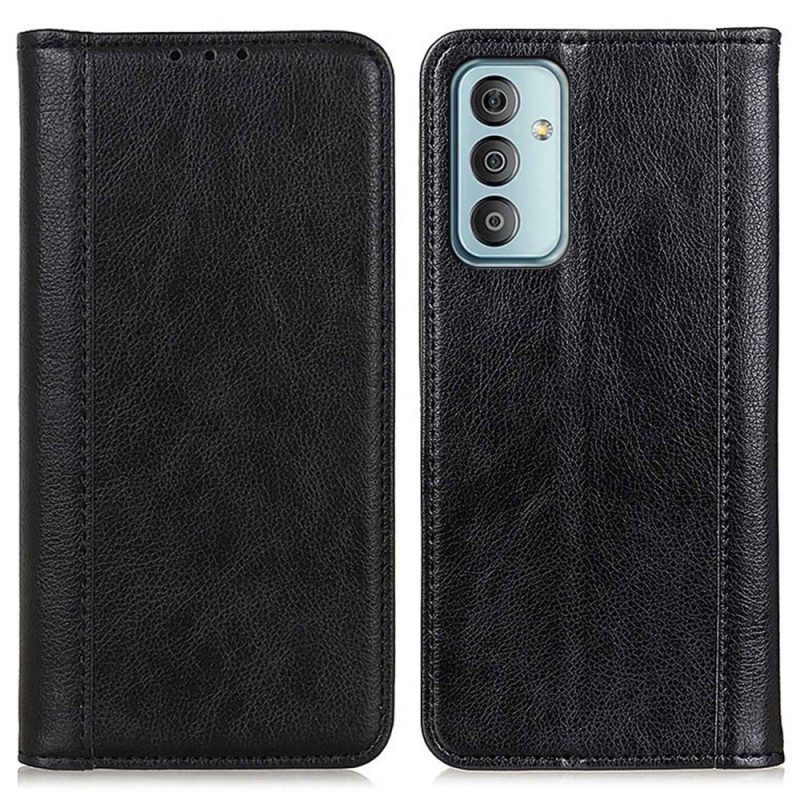 Flip Case Für Samsung Galaxy M13 Litschi-spaltleder