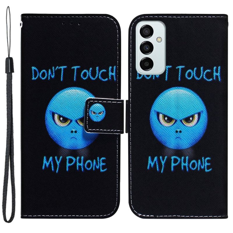 Flip Case Für Samsung Galaxy M13 Mit Kordel Lanyard-emoji-telefon