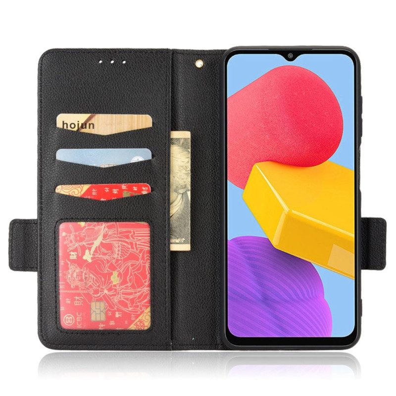 Flip Case Für Samsung Galaxy M13 Ultrafeines Lychee-kunstleder