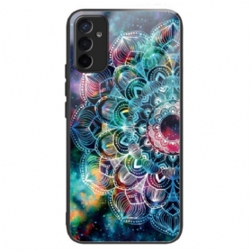 Handyhülle Für Samsung Galaxy M13 Mandala-gehärtetes Glas