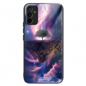 Hülle Für Samsung Galaxy M13 Futuristischer Baum Aus Gehärtetem Glas