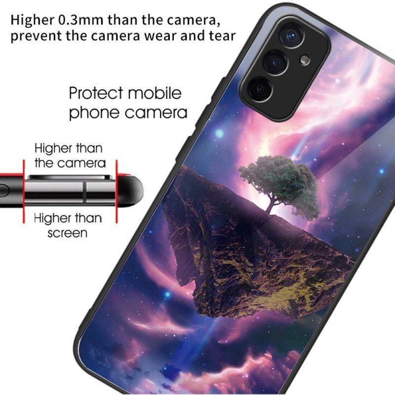 Hülle Für Samsung Galaxy M13 Futuristischer Baum Aus Gehärtetem Glas