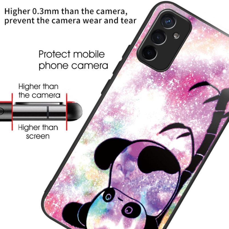 Hülle Für Samsung Galaxy M13 Panda-gehärtetes Glas