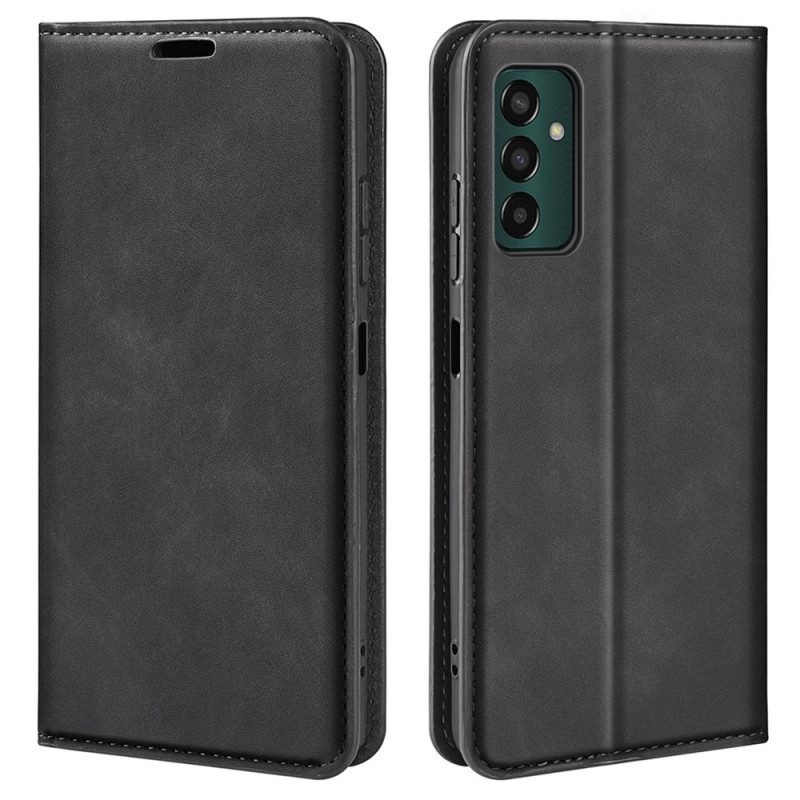 Schutzhülle Für Samsung Galaxy M13 Flip Case Ledereffekt