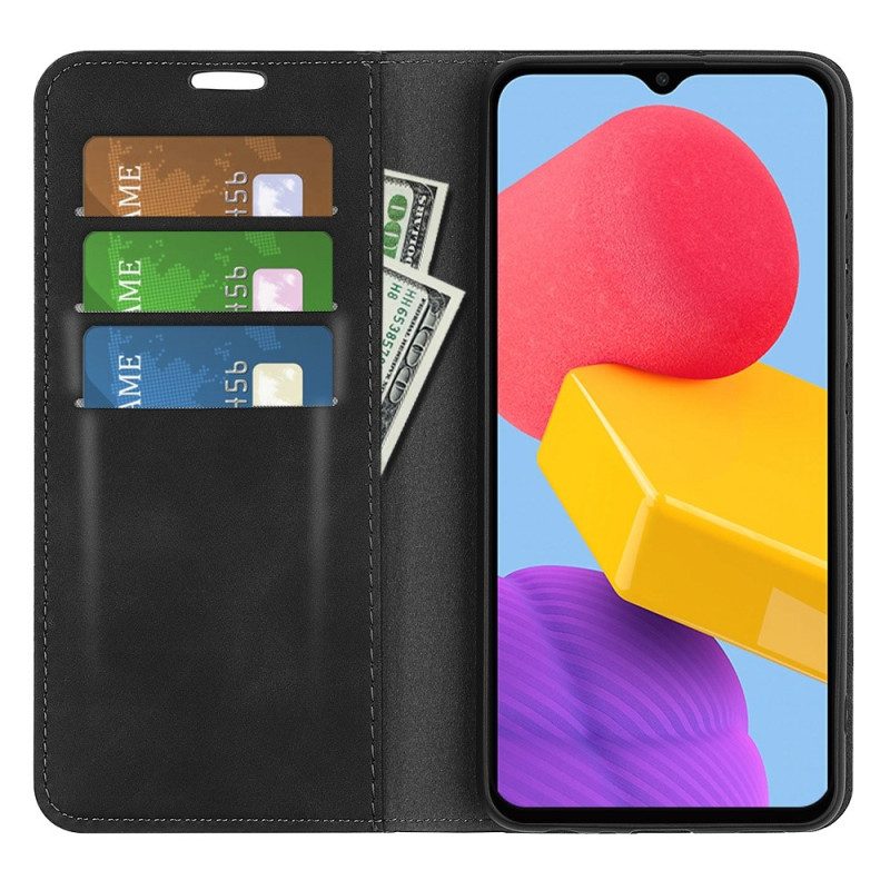 Schutzhülle Für Samsung Galaxy M13 Flip Case Ledereffekt