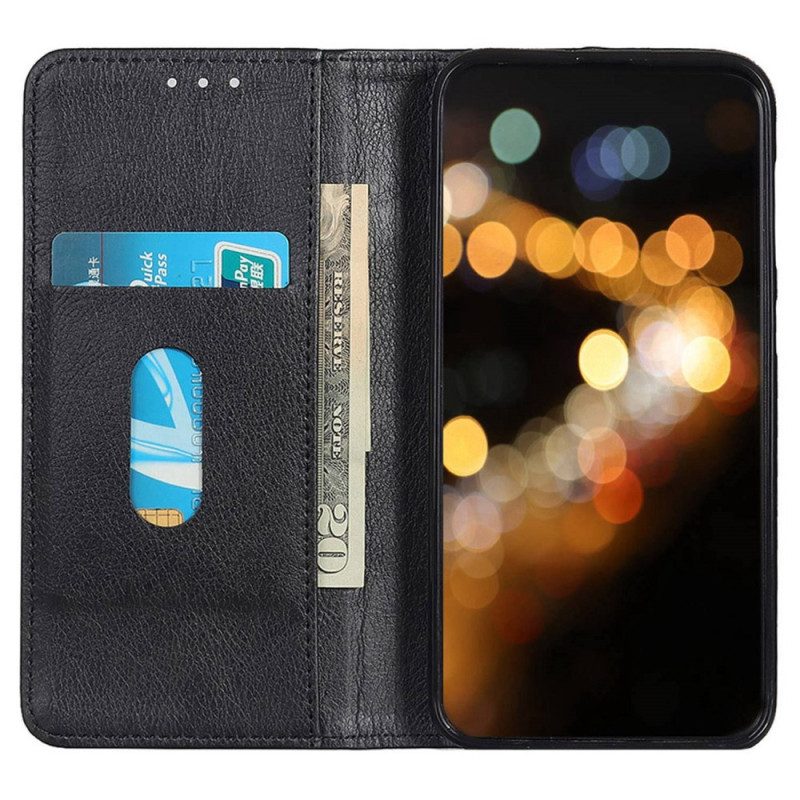 Schutzhülle Für Samsung Galaxy M13 Flip Case Litschi-spaltleder