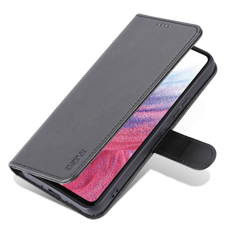 Flip Case Für Samsung Galaxy A54 5G Kunstleder Azns