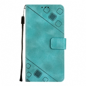 Flip Case Für Samsung Galaxy A54 5G Retro 70