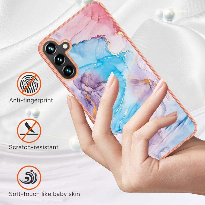 Handyhülle Für Samsung Galaxy A54 5G Aquarell-marmor