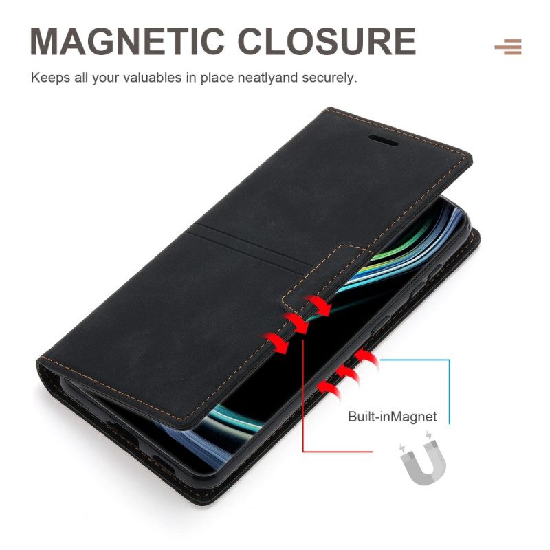 Schutzhülle Für Samsung Galaxy A54 5G Flip Case Stil Leder Couture