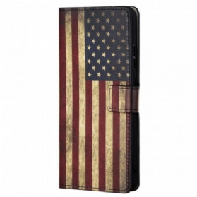 Flip Case Für Xiaomi Redmi Note 11 / 11S Amerikanische Flagge