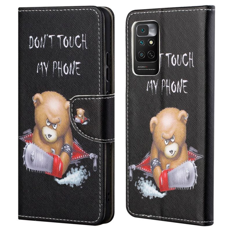 Flip Case Für Xiaomi Redmi Note 11 / 11S Gefährlicher Bär