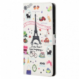 Flip Case Für Xiaomi Redmi Note 11 / 11S Ich Liebe Paris