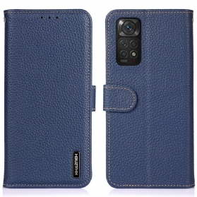 Flip Case Für Xiaomi Redmi Note 11 / 11S Khazneh Litschi-leder