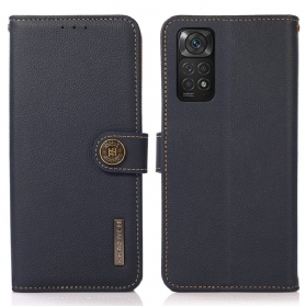 Flip Case Für Xiaomi Redmi Note 11 / 11S Khazneh Rfid-echtleder