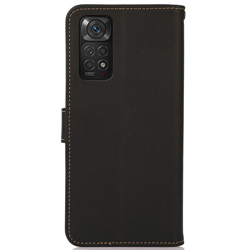 Flip Case Für Xiaomi Redmi Note 11 / 11S Khazneh Rfid-echtleder