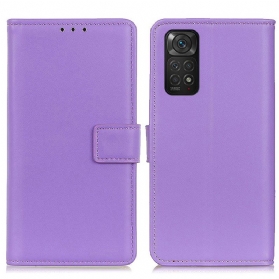 Flip Case Für Xiaomi Redmi Note 11 / 11S Schlichtes Kunstleder