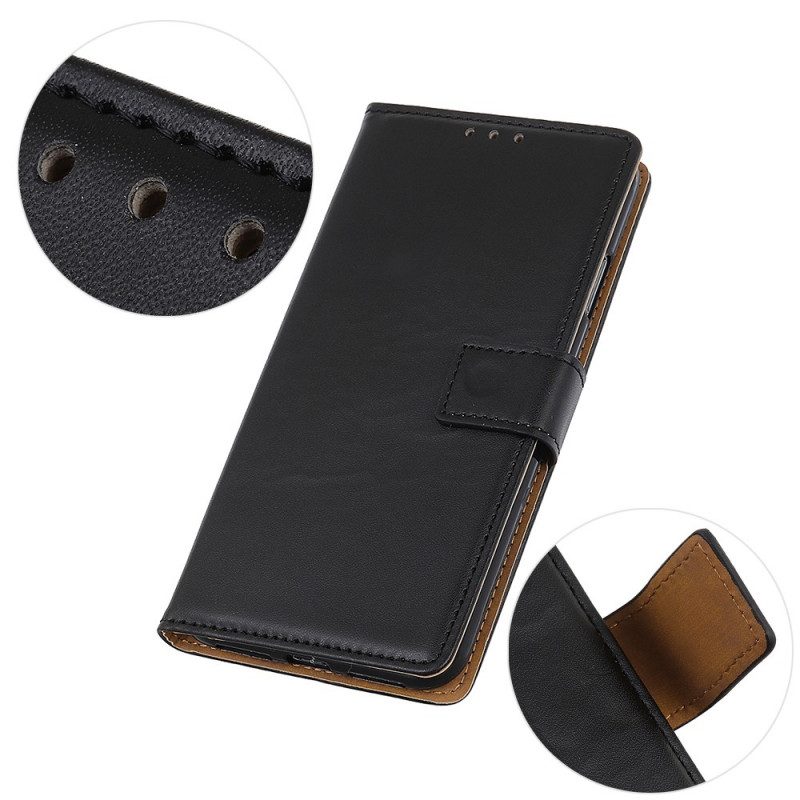 Flip Case Für Xiaomi Redmi Note 11 / 11S Schlichtes Kunstleder