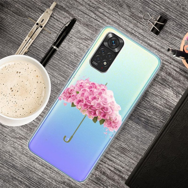 Handyhülle Für Xiaomi Redmi Note 11 / 11S Regenschirm In Rosen