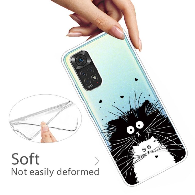 Handyhülle Für Xiaomi Redmi Note 11 / 11S Schauen Sie Sich Die Katzen An