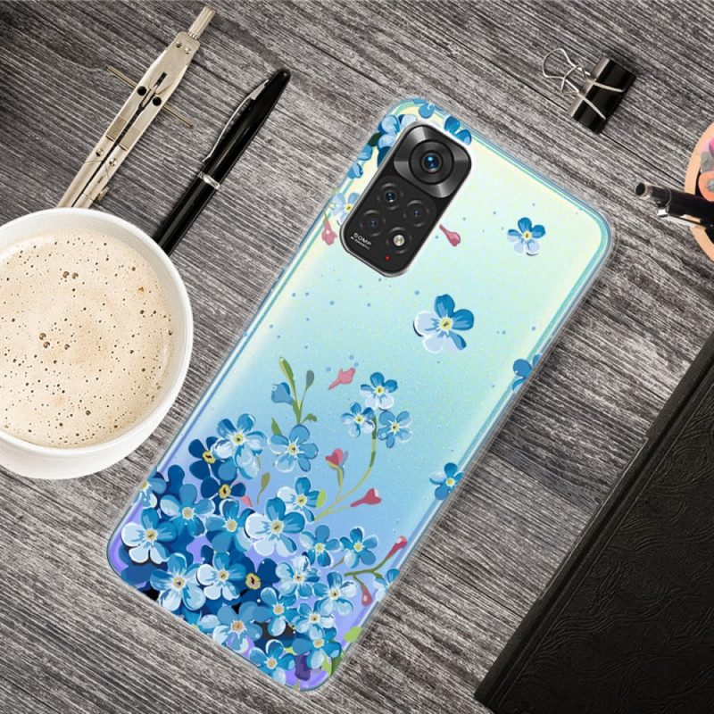 Handyhülle Für Xiaomi Redmi Note 11 / 11S Strauß Blauer Blumen