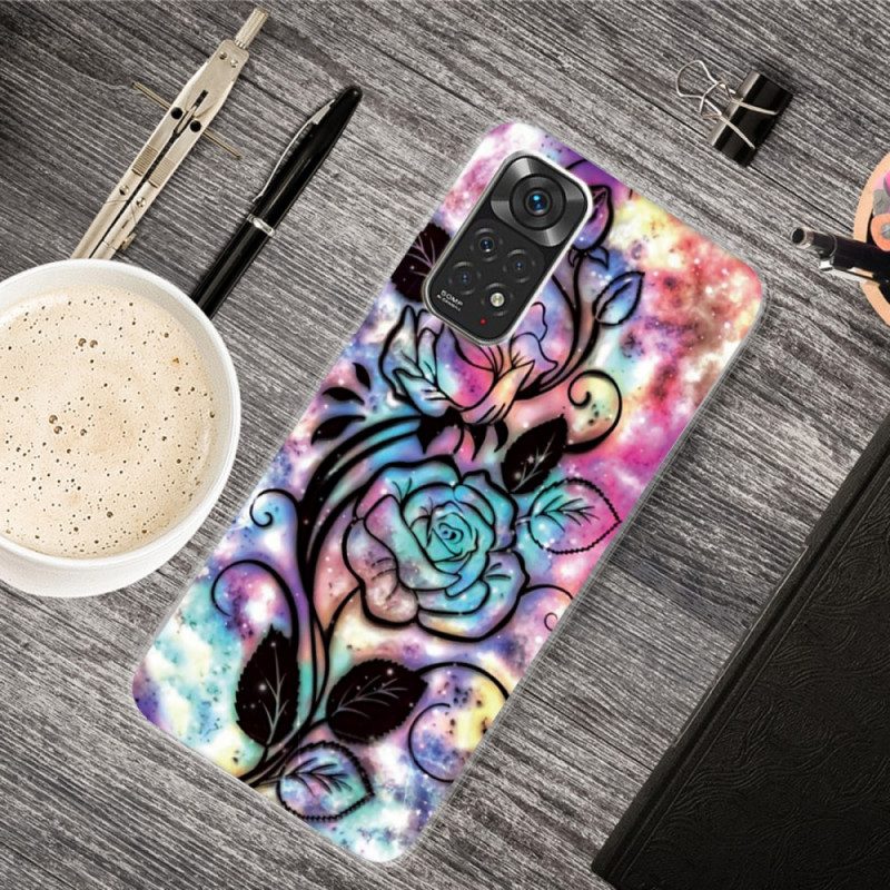 Hülle Für Xiaomi Redmi Note 11 / 11S Blumendesign