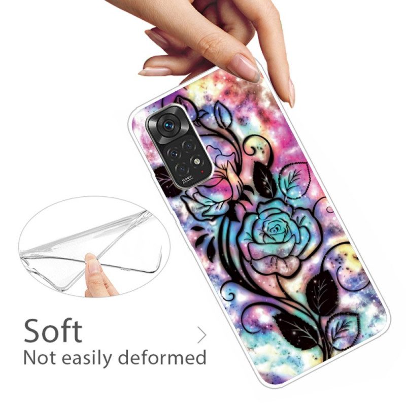 Hülle Für Xiaomi Redmi Note 11 / 11S Blumendesign