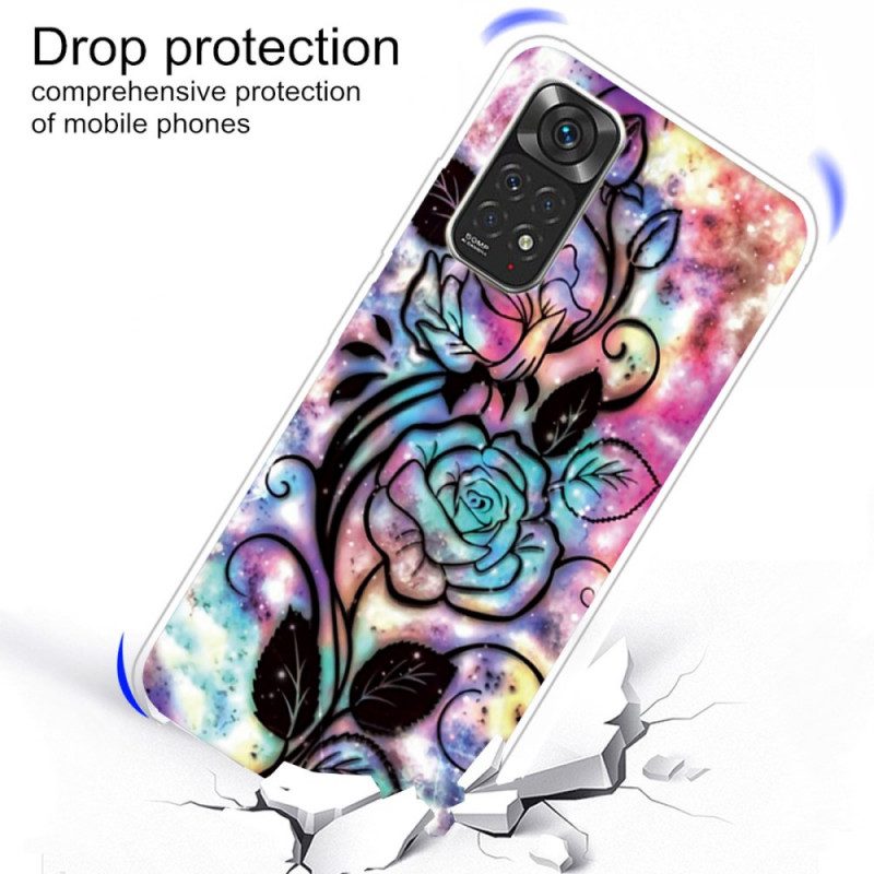 Hülle Für Xiaomi Redmi Note 11 / 11S Blumendesign