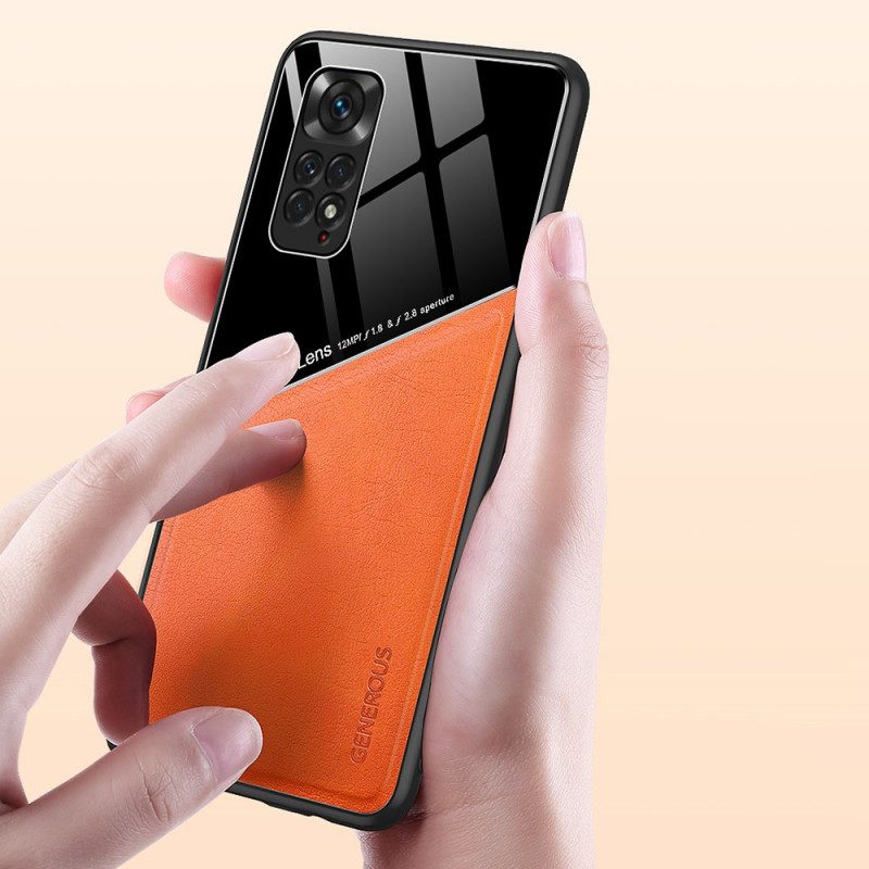 Hülle Für Xiaomi Redmi Note 11 / 11S Magnetischer Ledereffekt