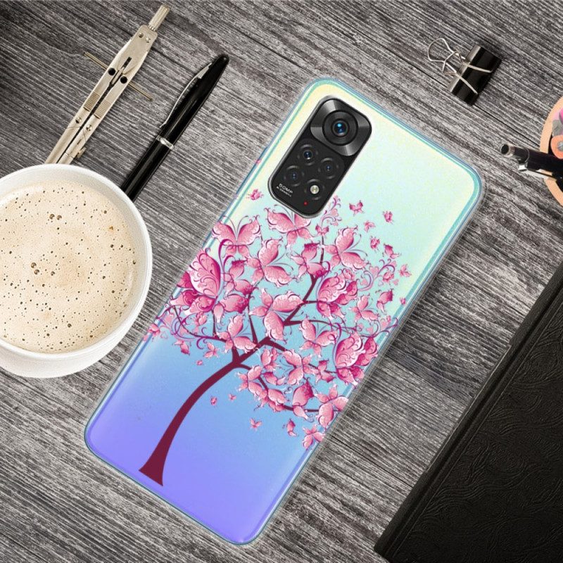 Hülle Für Xiaomi Redmi Note 11 / 11S Rosa Baumkrone