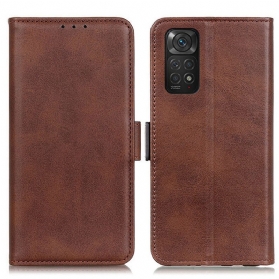 Lederhüllen Für Xiaomi Redmi Note 11 / 11S Flip Case Doppelte Klappe