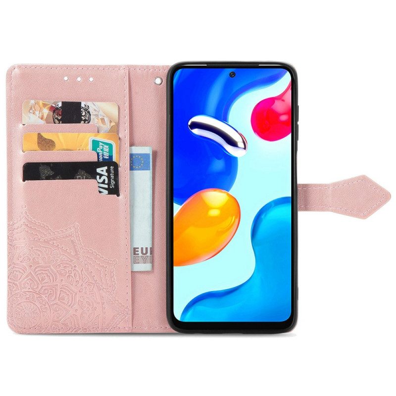 Lederhüllen Für Xiaomi Redmi Note 11 / 11S Mandala-mittelalter