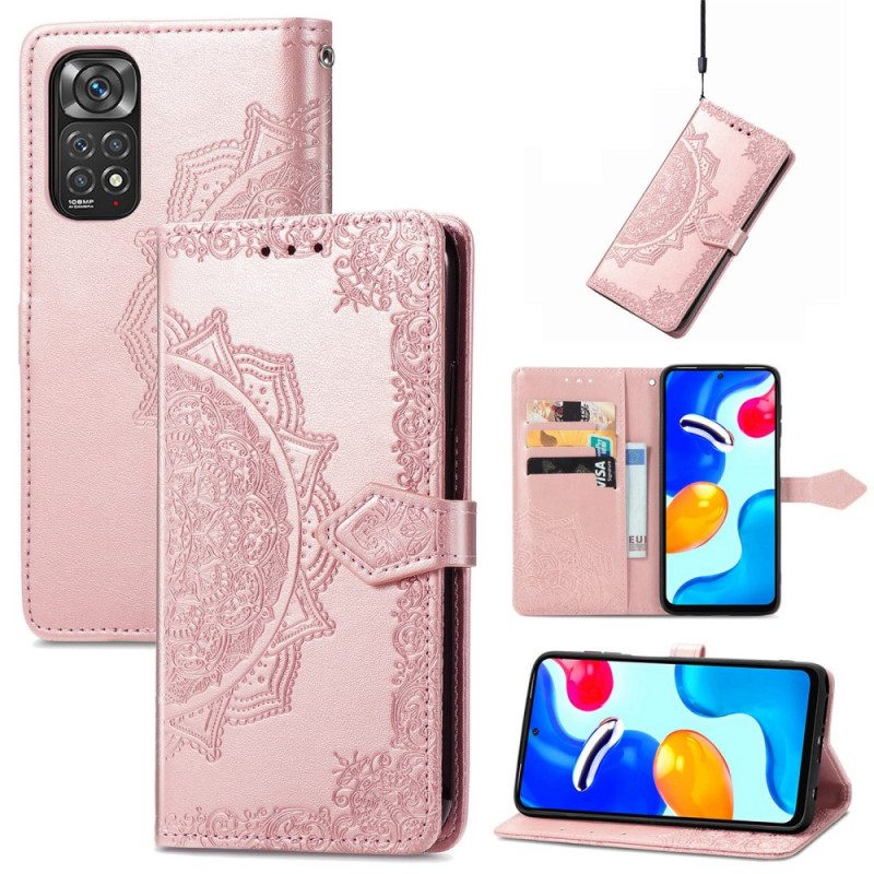 Lederhüllen Für Xiaomi Redmi Note 11 / 11S Mandala-mittelalter