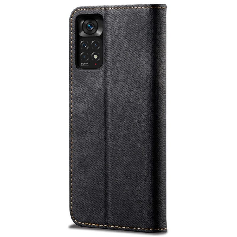 Schutzhülle Für Xiaomi Redmi Note 11 / 11S Flip Case Denim-stoff